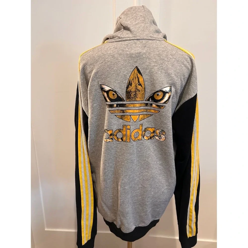 Adidas‎ Rita Ora Banned From Normal Hoodie Black Grey Red Tiger Trefoil XL